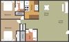2 Bed 2 Bath
